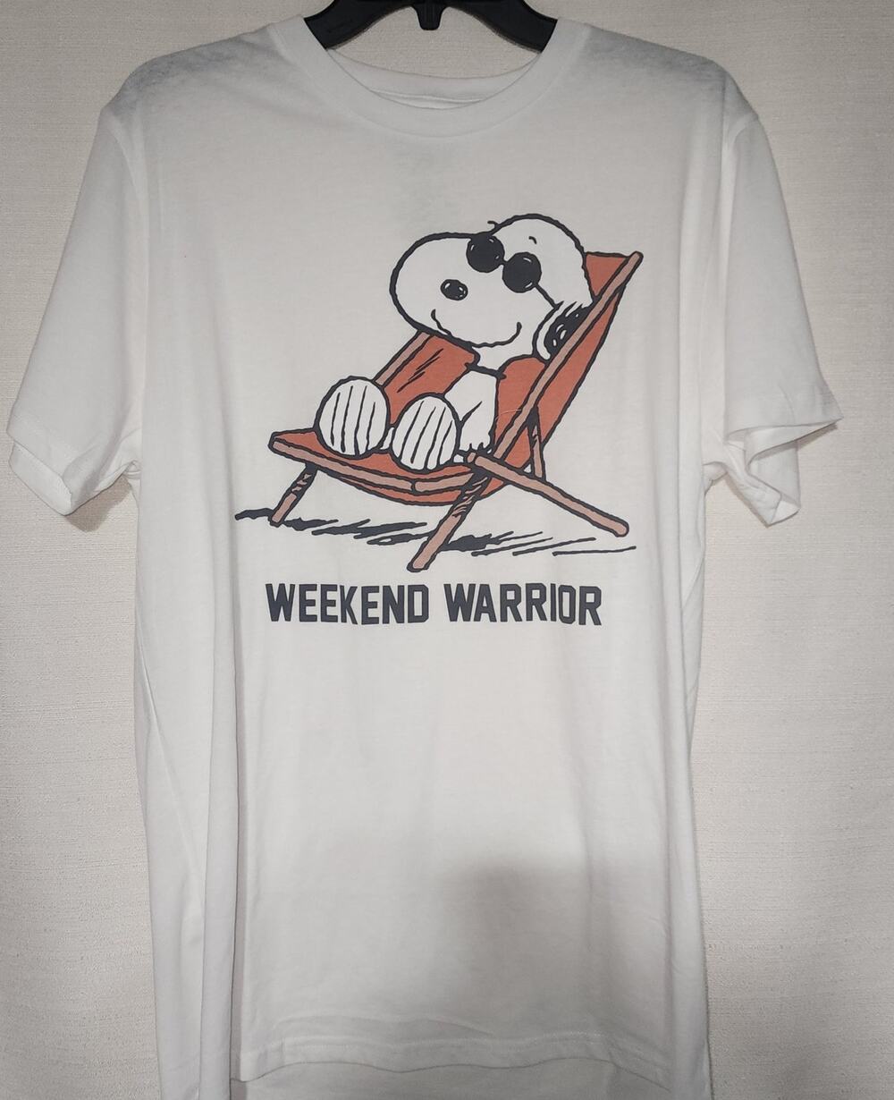 Snoopy 'weekend warrior' men's large shirt